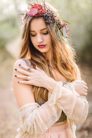 40 цветочных венков для зимнего образа невесты 