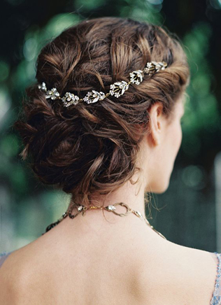 Цветочные веточки: 38 идей для весенней свадебной прически 