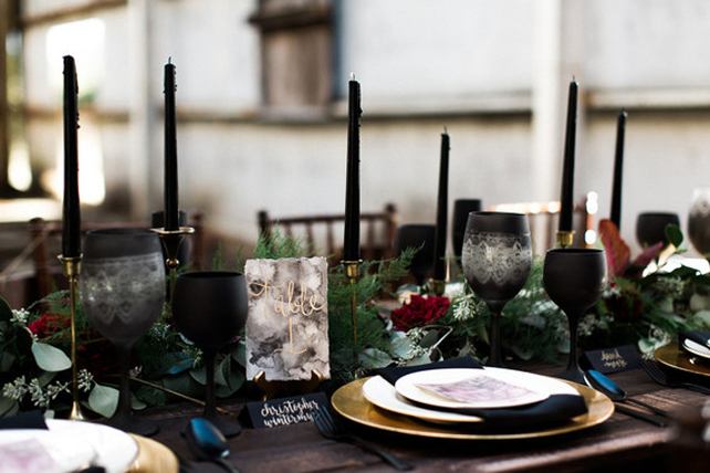 Dark Romance: 60 идей для свадьбы накануне Хэллоуина 