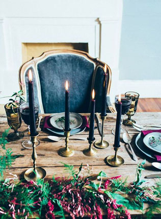 Dark Romance: 60 идей для свадьбы накануне Хэллоуина 