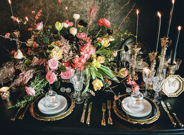 Dark Romance: 60 идей для свадьбы накануне Хэллоуина 