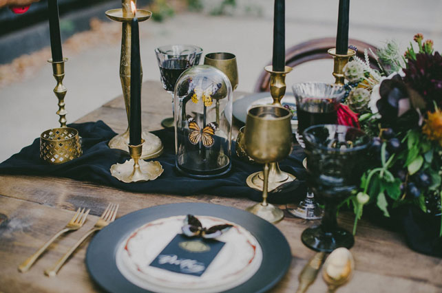 Dark Romance: 60 идей для свадьбы накануне Хэллоуина 