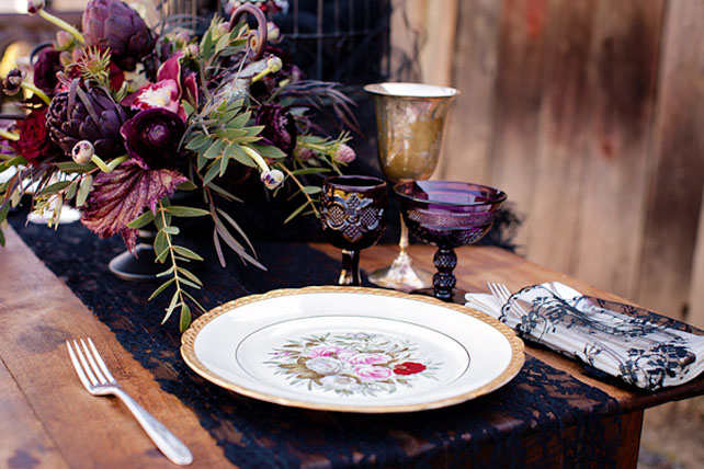 Dark Romance: 60 идей для свадьбы накануне Хэллоуина 