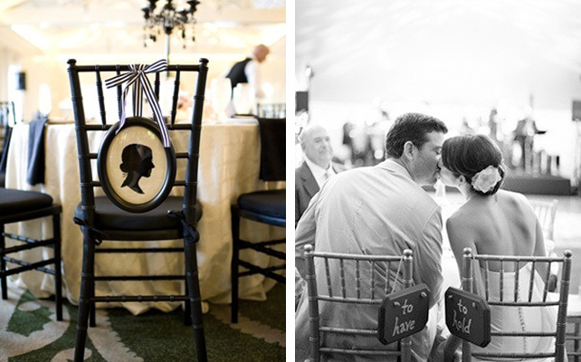 Декор стульев живыми цветами