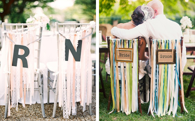 Декор стульев лентами