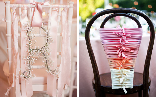 Декор стульев лентами