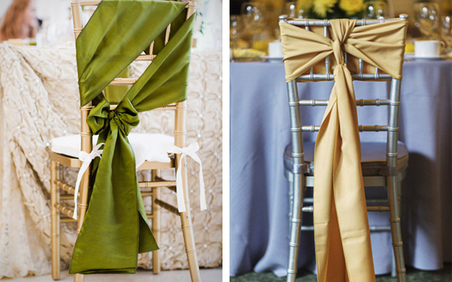 Декор стульев с помощью ткани