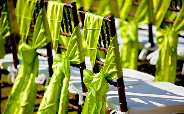 Декор стульев с помощью ткани