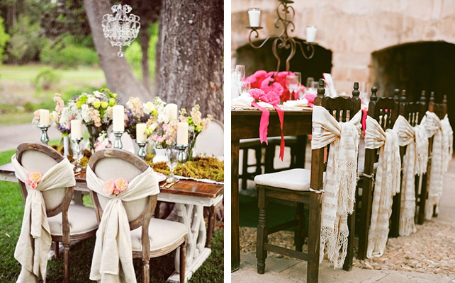 Декор стульев с помощью ткани