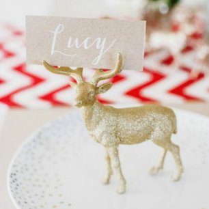 В ожидании зимы: фигурки оленей для декора свадьбы