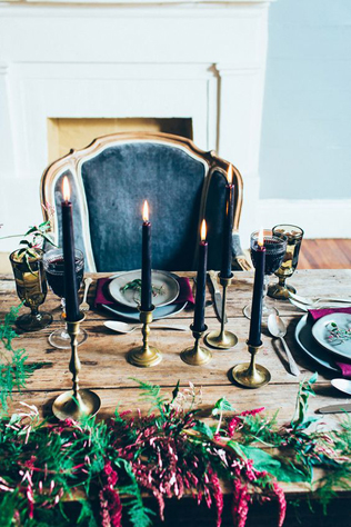 Особый шик: свадебный декор из бархата 