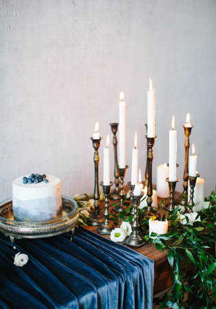 Особый шик: свадебный декор из бархата 