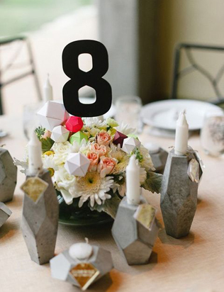 Тренд 2017 года: стильные свадебные детали из бетона 