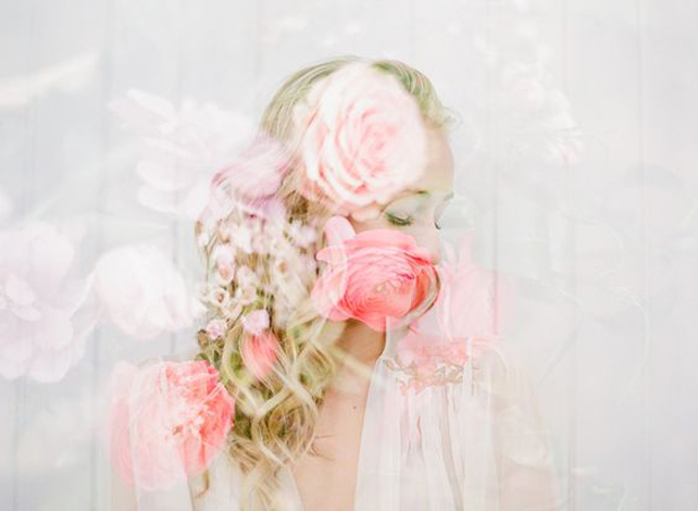 Вдохновение: свадебные фотографии с двойной экспозицией 