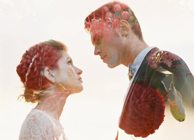 Вдохновение: свадебные фотографии с двойной экспозицией 