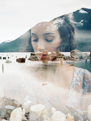 Вдохновение: свадебные фотографии с двойной экспозицией 