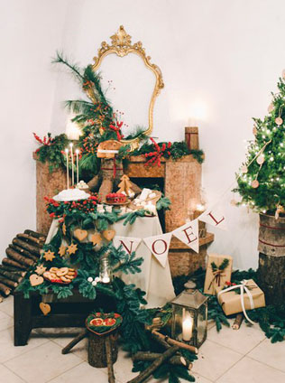 Дух Рождества: зимняя свадьба в ярко-красных тонах 