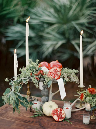 Дух Рождества: зимняя свадьба в ярко-красных тонах 