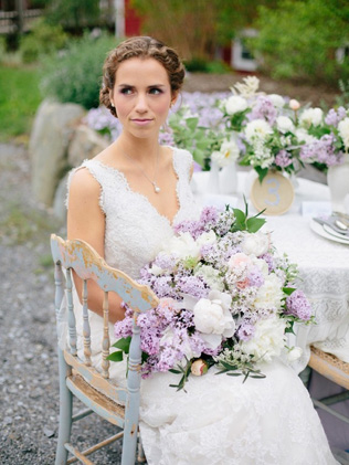 Душистая сирень: 35 идей для свадебного букета 