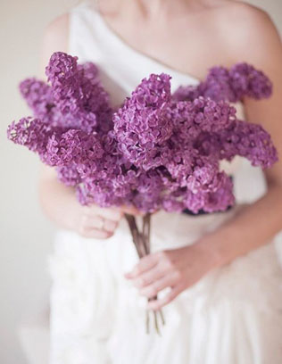 Душистая сирень: 35 идей для свадебного букета 