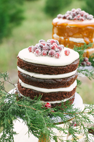 Свадьба в деталях: ели и еловые ветки 