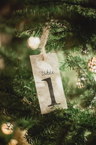 Свадьба в деталях: ели и еловые ветки 