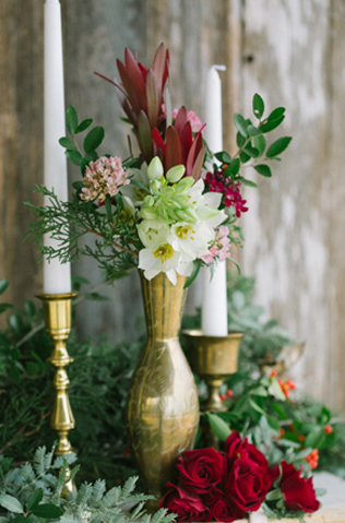 Свадьба в деталях: ели и еловые ветки 