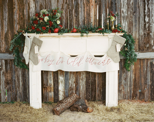 Свадьба в деталях: ели и еловые ветки 