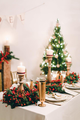 Свадьба в деталях: ели и еловые ветки 