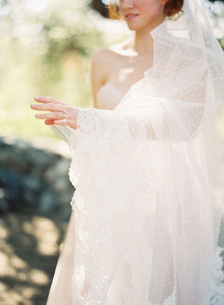 Изысканная тенденция: фата с узором в горошек 