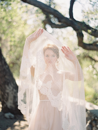 Изысканная тенденция: фата с узором в горошек 