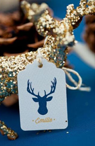 В ожидании зимы: фигурки оленей для декора свадьбы 