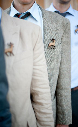 В ожидании зимы: фигурки оленей для декора свадьбы 