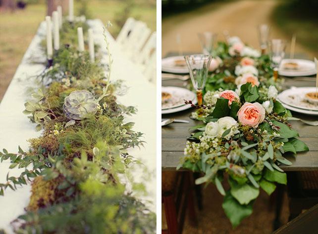 Роскошное украшение для стола, цветочные раннеры в рустикальном стиле