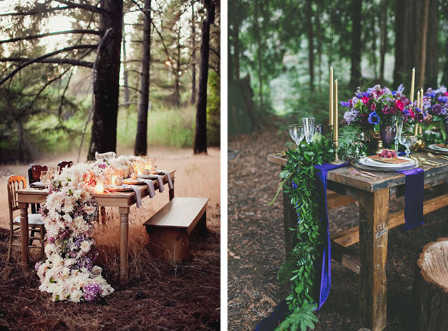 Роскошное украшение для стола, цветочные раннеры в рустикальном стиле