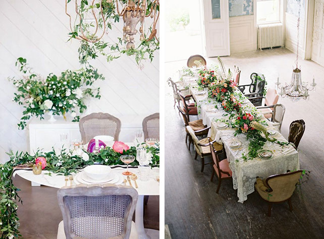 Роскошное украшение для стола, цветочные раннеры в рустикальном стиле