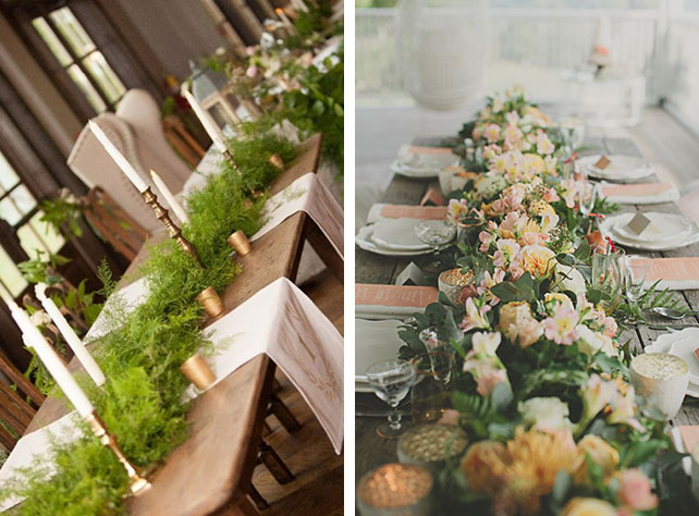 Роскошное украшение для стола, цветочные раннеры в рустикальном стиле