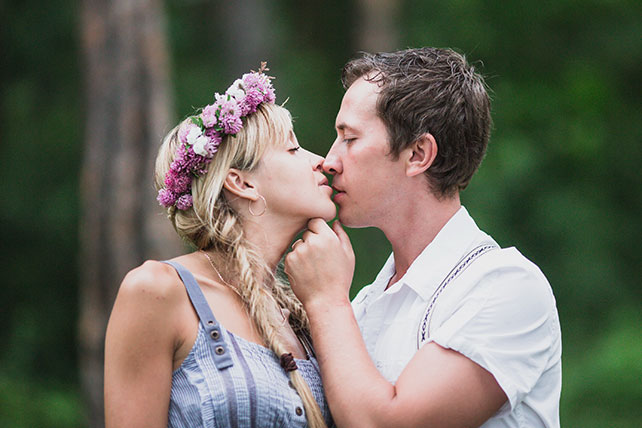 Фотосессия lovestory в стиле рустик, влюбленные
