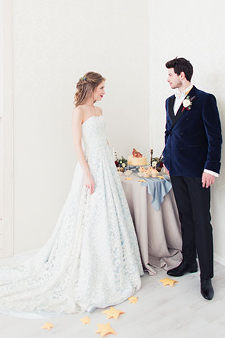 «Маленький принц»: стилизованная свадебная фотосессия, жених и невеста