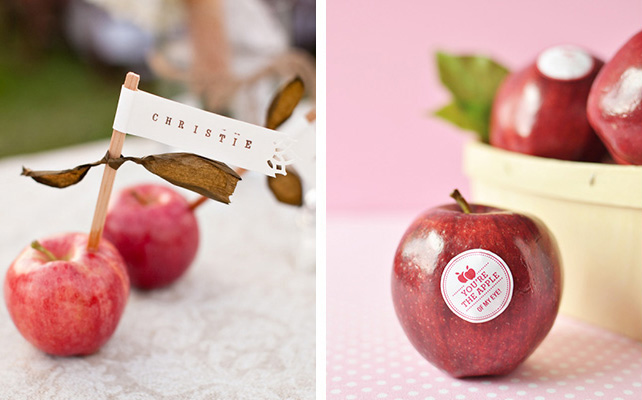 Фрукты в декоре свадебного стола