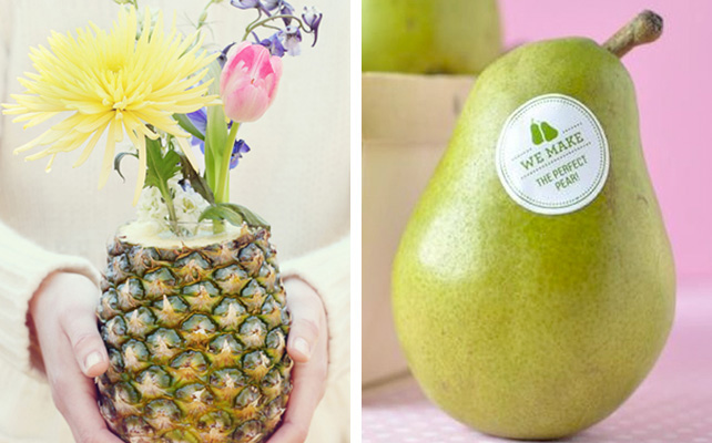 Фрукты в декоре свадебного стола