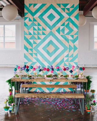 Законы геометрии: 45 идей для стильной свадьбы 