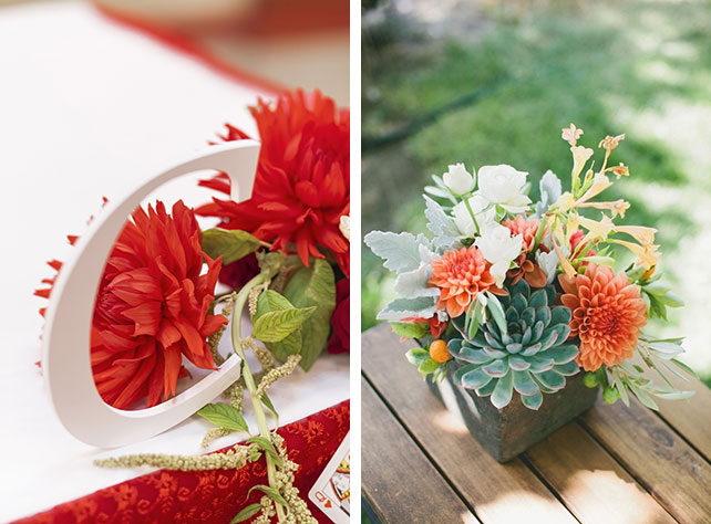 Георгины в декоре свадьбы