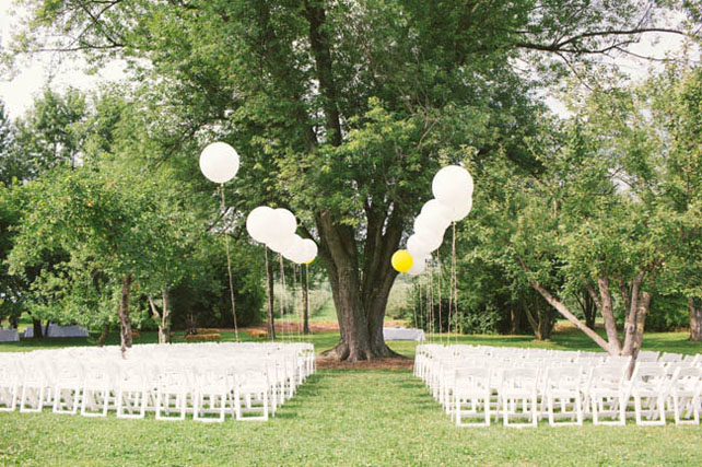 Гигантские воздушные шары, место церемонии 