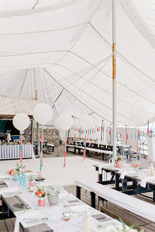 Гигантские воздушные шары, место торжества