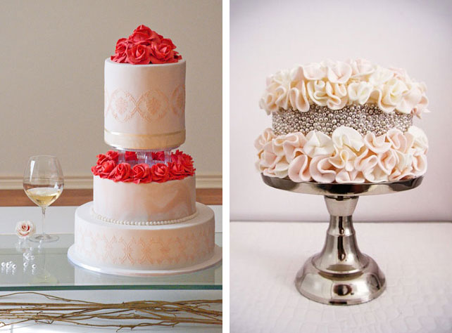 свадебный торт с красными розами, маленький свадебный торт, 42 свадебных торта для роскошной гламурной свадьбы