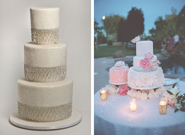 нежный гламурный свадебный торт, 42 свадебных торта для роскошной гламурной свадьбы