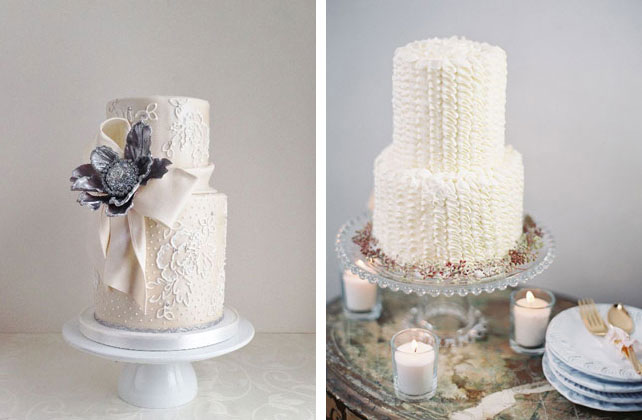 белые гламурные свадебные торты, 42 свадебных торта для роскошной гламурной свадьбы