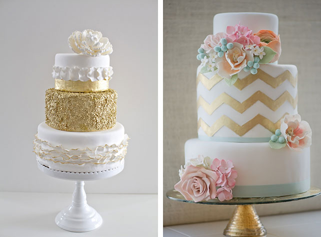 маленький свадебный торт, свадебный торт с узором шеврон, 42 свадебных торта для роскошной гламурной свадьбы