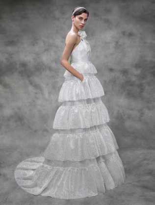 Glam Rock: искрящиеся и дерзкие свадебные платья Victoria Kyriakides 2020